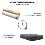KINGSTON SLUMBER Premium Luxury 34cm Double Mattress, Medium-Firm, Natural Latex Layer, Euro Top, V219-BEDMATKSLX3A