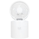 4000mAh Humidifier Fan Dual Mist Spray USB Charging Fan Cooling Humidifier for DormitoryWhite V1294-YM0901-3113210069512