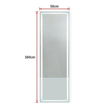 LED Full Length Mirror Standing Floor Makeup Wall Light Mirror 1.6M V63-833711