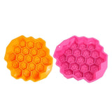 2-Piece Flexible Silicone Cake Mold Set with Honeycomb Pattern, Non-Stick Multi-Purpose Baking Pan V1370-AZ4-11564