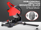 Baumr-AG 2400W 355mm 14" Metal Cut Off Cold Saw, Premium Low Spark Ceramic Alloy Tooth Blade, V219-SAWMCTBM3CSA