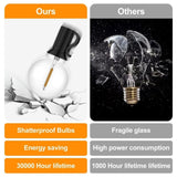 52 LED String Lights Waterproof G40 for Outdoor, 30m V1188-MS-325-0450