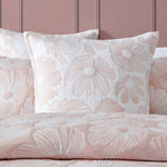 Platinum Collection Poppi Rose Cotton Polyester Jacquard Quilt Cover Set Queen V442-LED-QUILTCS-POPPI-ROSE-QS