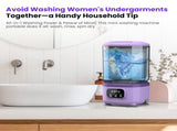 Portable Mini Washing Machine with Spin Dry & UV Sterilization 3L Capacity, Wash, Rinse, V1107-CS-MNXYJZ