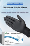 300Pcs Black Nitrile Gloves-Extra Large V1221-XM-DJST-04