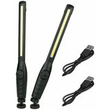 2 pcs Magnetic LED Work Light Super Bright Rechargeable Flashlight For Garage, Camping, Hiking, Car V1188-MS-227-1245