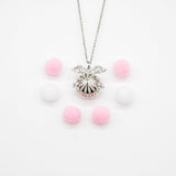 Gift Box - Angel Ball White Gold Aroma Necklace Purify Oil Blend V760-GBAJ - 28