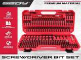 SEDY 235PC Screwdriver Bit Set Ratchet Handle Holders Security Bits Nut Drivers V465-84075