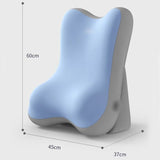 Gray Memory Foam Reading Pillow & Back Support Cushion with Adjustable Wedge, Ergonomic Neck and V888-ELOSUNG54157