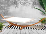 Gardeon Hammock Bed Outdoor Camping Garden Timber Hammock with Stand HM-TIM-ARC-DOU-FLA-AB