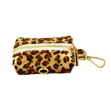 M Luxury 5 Piece Dog Harness and Collar Set Leopard Print with Leash Bow Tie & Waste Bag Holder Gold V888-ELOSUNG38964