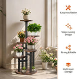 Multi-Tier Flower Plant Stand Industrial Metal Garden Flower Pots Rack AU V767-HJ-XZ1911