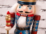 Nutcracker Soldier Ornaments 38cm Nutcracker Figure Wooden Ornaments for Home Christmas Party V1294-YM0714-10309569