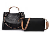 Brown Elegant Embossed PU Leather Tote Bag for Women - Large Capacity Handbag with Inner Pouch V888-ELOSUNG13989
