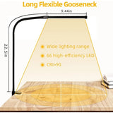 1 pc. Desks for Home Office, Clamp Dimmable Gooseneck Touch Control, Adjustable Desk V1188-ZXY-117-0089