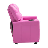 VEVOR Kids Reclining Chair PU Leather Toddler Recliner with Cup Holder V952-ETTYPGKFHS21PI6YW001V0