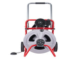 Drain Cleaner Machine 30m x 13mm, Auto Feed Sewer Snake Drain Auger on Wheels, Portable Drain V952-ZDJJKLSGDSTJXZPK9002V3