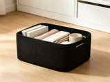 Stylish Woven Storage Basket, Multi-Purpose Organizer, Durable Soft Handle, Perfect For Home, V1192-AZ-W-24640