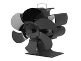 Stove Fan 6 Blades Greater Air Volume Low Noise Operation Wear Resistance Fireplace Fan Black L V1294-YM3117220218112-0421