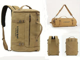 Yellow Black canvas travel, durable travel, spacious carry-on bag, stylish V1347-127-BLA-80833