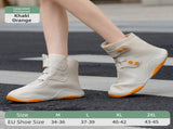 Thickened Waterproof Silicone Rain Shoe Covers and USB Powered Telescopic 3-Setting Timer Shoe Dryer V888-ELOSUNG52459