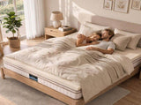 Giselle Bedding Double Latex Mattress Topper 7-Zone Natural Latex Core Breathable 5cm TOPPER-LT-5-MS-D