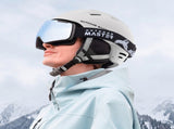 OutdoorMaster Kelvin II Ski Helmet - Snow Sport Helmet Snowboard Helmet for Men Women & Youth White XFOM-KELVINII-WHITEL-CN