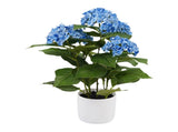 Potted Artificial Blue Hydrangea 50cm V637-05076HYD