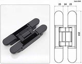6inch Hidden Door Hinges Invisible Hinges Concealed Hinges Zinc Alloy 180 Degree Swing Hinge 3 Way V1258-DP02-C-98