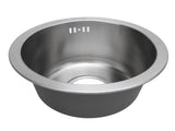 Kitchen Sink Undermount 304 Stainless Steel Single Bowl Mini Round Sink with Strainer 28cm Outer V1294-YM0901-3118240130711