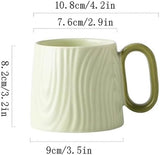 Ceramic mug for home - 8.4 oz plain coffee/tea mug - Dopamine Mood - Coffee mug for reading/studying V1259-DP01-BO-449