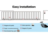 LockMaster Automatic Sliding Gate Opener Kit Keypad 4M 1800KG GO-SGO-DSR1800-AC-172-RX2