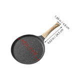 Nonstick Crepe Pancake Pan Set with Multi-Color Design, Cookware for Easy Flipping and Even Cooking V1366-AZ2-W-20397