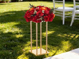 Wedding Flower Stand, 10PCS 60cm Column Flower Stand, Floral Stands with Metal Laminate, Cylindrical V952-HLHJLFT10J60MT7YR001V0