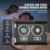 Watch Winder, Dual Watch Winder for Men's and Women's Automatic Watch, with 2 Super Quiet Japanese V952-SBZDSLH2Z0001PWIXV3