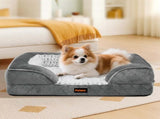 Pawz Orthopedic Memory Foam Pet Bed Dog Washable Mat PT1289-L-GY