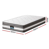 Giselle Bedding 30cm Mattress Gel Foam Pocket Spring King Single MATTRESS-B-LVORY-30-KS