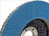 Compartment Blue 10 Pieces 125 Mm Grain 73 Stainless Steel Abrasive Flap V1188-MS-227-1655