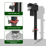 Electric A Frame Trailer Jack LED Light Power Tongue Jack Weight Capacity 3500 lbs 9Inch to 32Inch V985-JACKSTANDWHEEL