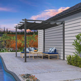 2.7 x 4 M Grey Outdoor Retractable Pergola for Patio LSB-59343