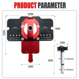 35mm Hinge Drilling Positioning Tool Adjustable Offset and Controllable Depth, Precision Drilling V1232-JLKKQ-001