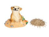 Straw Hat Meerkat Ornaments Meerkat Garden Statue Flower Pot Decoration Resin Crafts for Lawn Garden V1294-YM0715-3111210436111