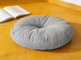 Floor Cushion Round Seat Pad 19.5Inch Thick Sitting Pillow Non Slip Floor Pouf for Living Room V1370-AZ4-09396