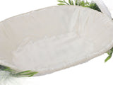 Flower Girl Basket Romantic Elegant Lightweight Hand Woven Wedding Flower Basket for Bride 5799 V1294-YM0901-3115240063712