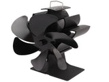 6 Blade Stove Eco Fan Black High Temperature Resistant Self Starting Energy Saving Heat Powered Fan V1294-YM3113220250011-0421