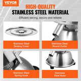Automatic Electric Vibrating Sieve, Stainless Steel Sifter Shaker Machine with 4060 Mesh, 45W V952-ZDZSJTM40M608SJJRV3