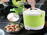 24V 180W 1.6L Electric Portable Multifunctional Rice Cooker Food Steamer for Cars V1294-YM0901-JY12966-01