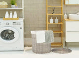 4 Piece Wicker Storage Baskets With Liner Set V915-MB0058
