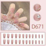 12 boxes / 288 pieces, cool spicy simple French sparkling diamond line sweet style hot-selling V1102-HECDJ-002