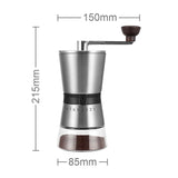 Precision Manual Coffee Grinder Large Capacity for Home Use, 8 Adjustable Coarseness Setting, V1192-AZ-W-2543